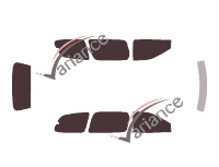 Toyota Sienna (1) 5-door (1998 - 2003) tinted film kit Toyota Sienna (1) 5-door (1998 - 2003) tinted film kit