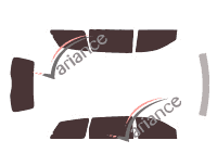 Toyota Sienna (2) 5-door (2003 - 2009) tinted film kit Toyota Sienna (2) 5-door (2003 - 2009) tinted film kit