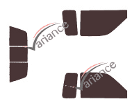 Toyota Truck 4 door tinted film kit (1990 - 1995) Toyota Truck 4 door tinted film kit (1990 - 1995)