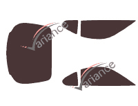 Toyota Supra (5) Coupe 3 doors (1993 - 2002) tinted film kit Toyota Supra (5) Coupe 3 doors (1993 - 2002) tinted film kit