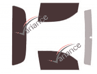 Toyota Tacoma (2) 2-door pick-up (2005 - 2015) tinted film kit Toyota Tacoma (2) 2-door pick-up (2005 - 2015) tinted film kit