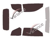 Aston Martin DB7 (1) Open Top Cabriolet 2 puertas (1993 - 2004) kit de película tintada Aston Martin DB7 (1) Open Top Cabriolet 2 puertas (1993 - 2004) kit de película tintada