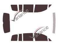 Volkswagen Touran (1) 5-door (2002 - 2010) tinted film kit Volkswagen Touran (1) 5-door (2002 - 2010) tinted film kit