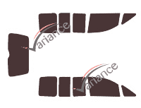 Volkswagen Caddy (3) Life 5-door tinted film kit (2004 - 2016) Volkswagen Caddy (3) Life 5-door tinted film kit (2004 - 2016)