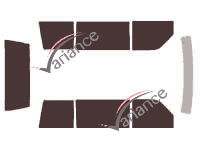 Kit film teinté Chevrolet Astro Cargo Van 5 portes (1985 - 2005) Kit film teinté Chevrolet Astro Cargo Van 5 portes (1985 - 2005)