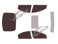 Chrysler 300 M Sedan 4-door Tinted Film Kit (1999 - 2004) Chrysler 300 M Sedan 4-door Tinted Film Kit (1999 - 2004)