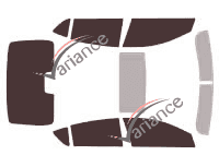 Acura ILX 4-door Sedan Tinted Film Kit (2012 - 2020) Acura ILX 4-door Sedan Tinted Film Kit (2012 - 2020)