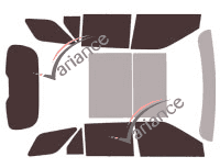 Ford Explorer (6) 5-door tinted film kit (since 2019) Ford Explorer (6) 5-door tinted film kit (since 2019)