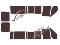 Ford Transit (4) Short 5/6 door tinted film kit (2000 - 2013) Ford Transit (4) Short 5/6 door tinted film kit (2000 - 2013)