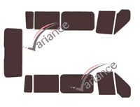 Ford Transit (4) Short 5-door tinted film kit (2000 - 2013) Ford Transit (4) Short 5-door tinted film kit (2000 - 2013)