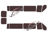 Ford Transit (4) Long 6-door (2000 - 2013) tinted film kit Ford Transit (4) Long 6-door (2000 - 2013) tinted film kit