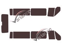 Ford Transit (4) Long 5-door (2000 - 2013) tinted film kit Ford Transit (4) Long 5-door (2000 - 2013) tinted film kit