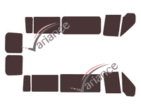 Ford Transit (4) Medium 5-door (2000 - 2013) tinted film kit Ford Transit (4) Medium 5-door (2000 - 2013) tinted film kit