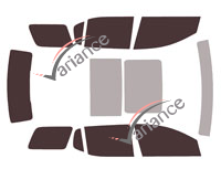 Tinted film kit Gmc Acadia (2) 5-door (2017 - 2023) Tinted film kit Gmc Acadia (2) 5-door (2017 - 2023)