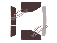 Chevrolet Silverado (4) Single Cab 2-door Pick-up (since 2018) tinted film kit Chevrolet Silverado (4) Single Cab 2-door Pick-up (since 2018) tinted film kit