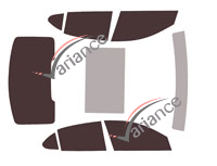 Genesis G70 4-door Sedan tinted film kit (since 2017) Genesis G70 4-door Sedan tinted film kit (since 2017)