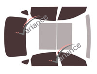 Genesis G80 tinted film kit (1) 4-door sedan (2016 - 2020) Genesis G80 tinted film kit (1) 4-door sedan (2016 - 2020)