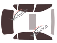 Genesis G90 tinted film kit (1) 4-door sedan (2016 - 2022) Genesis G90 tinted film kit (1) 4-door sedan (2016 - 2022)