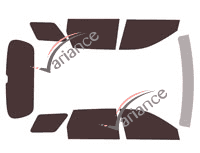 Hyundai Palisade (1) 5-door tinted film kit (from 2019) Hyundai Palisade (1) 5-door tinted film kit (from 2019)