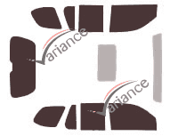 Isuzu Ascender 5 porte kit pellicola colorata (2003 - 2009)