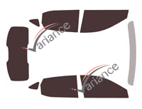 MG ZS (1) 5-door (2017 - 2024) tinted film kit MG ZS (1) 5-door (2017 - 2024) tinted film kit