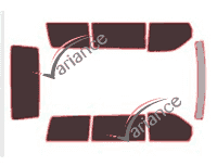 Tinted film kit Mercedes-Benz V-Class / EQV (1) 4-door (1996 - 2003) Tinted film kit Mercedes-Benz V-Class / EQV (1) 4-door (1996 - 2003)