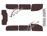 Tinted film kit Fiat Talento (3) Long 4/5-door (since 2020) Tinted film kit Fiat Talento (3) Long 4/5-door (since 2020)