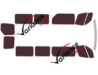 Tinted film kit Renault Master (3) L3 5-door (2010 - 2024) Tinted film kit Renault Master (3) L3 5-door (2010 - 2024)