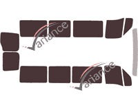 Tinted film kit Renault Master (2) Long 4 doors (1997 - 2010) Tinted film kit Renault Master (2) Long 4 doors (1997 - 2010)