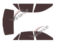 Rolls Ghost tinted film kit (1) 4-door sedan (2010 - 2020) Rolls Ghost tinted film kit (1) 4-door sedan (2010 - 2020)