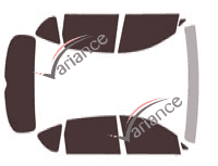 Kit de lámina tintada para Subaru B9 Tribeca 5 puertas (2005 - 2008) Kit de lámina tintada para Subaru B9 Tribeca 5 puertas (2005 - 2008)