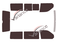 Tinted film kit Volkswagen Transporter T6 (6) Short 4-door (since 2015) Tinted film kit Volkswagen Transporter T6 (6) Short 4-door (since 2015)