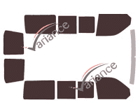 Volkswagen Transporter T6 (6) Short 6-door (since 2016) tinted film kit Volkswagen Transporter T6 (6) Short 6-door (since 2016) tinted film kit