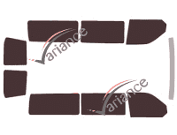 Tinted film kit Volkswagen Transporter T6 (6) Long 5-door (since 2015) Tinted film kit Volkswagen Transporter T6 (6) Long 5-door (since 2015)