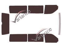 Tinted film kit Volkswagen Transporter T6 (6) Long 4-door (since 2015) Tinted film kit Volkswagen Transporter T6 (6) Long 4-door (since 2015)