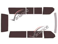 Kit film teinté Volkswagen Transporter T4 (4) Long 4.5 portes (1990 - 2003) Kit film teinté Volkswagen Transporter T4 (4) Long 4.5 portes (1990 - 2003)
