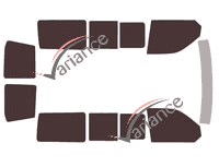 Tinted film kit Volkswagen Transporter T6 (6) Short 6-door (since 2015) Tinted film kit Volkswagen Transporter T6 (6) Short 6-door (since 2015)