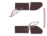 Tinted film kit Volkswagen Transporter T6 (6) 5/6 door van (since 2015) Tinted film kit Volkswagen Transporter T6 (6) 5/6 door van (since 2015)