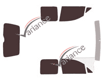 Tinted film kit Volkswagen Caddy (3) Utility 4/5 doors (2004 - 2016) Tinted film kit Volkswagen Caddy (3) Utility 4/5 doors (2004 - 2016)