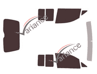 Tinted film kit Volkswagen Caddy (3) Utility 4/5 doors (2004 - 2016) Tinted film kit Volkswagen Caddy (3) Utility 4/5 doors (2004 - 2016)