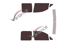 Tinted film kit Volkswagen Caddy (3) Utility 4/5/6 doors (2004 - 2016) Tinted film kit Volkswagen Caddy (3) Utility 4/5/6 doors (2004 - 2016)