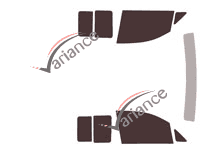 Tinted film kit Volkswagen Caddy (4) 5/6 door van (2016 - 2020) Tinted film kit Volkswagen Caddy (4) 5/6 door van (2016 - 2020)