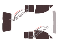 Tinted film kit Volkswagen Caddy (4) Utility 4/5 doors (2016 - 2020) Tinted film kit Volkswagen Caddy (4) Utility 4/5 doors (2016 - 2020)