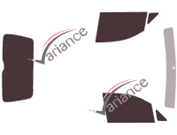 Tinted film kit Volkswagen Caddy (4) Utility 3 / 4 doors (2016 - 2020) Tinted film kit Volkswagen Caddy (4) Utility 3 / 4 doors (2016 - 2020)