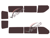 Volkswagen Caravelle (T5) Long 5-door tinted film kit (2003 - 2015) Volkswagen Caravelle (T5) Long 5-door tinted film kit (2003 - 2015)