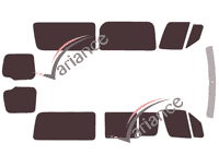 Tönungsfolienkit Volkswagen Crafter (1) Mittelklasse 5-Türer (2006 - 2017) Tönungsfolienkit Volkswagen Crafter (1) Mittelklasse 5-Türer (2006 - 2017)