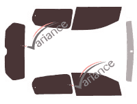 Volkswagen Up 5 door tinted film kit (2012 - 2021) Volkswagen Up 5 door tinted film kit (2012 - 2021)