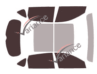 Acura RDX (3) 5-door tinted film kit (since 2018) Acura RDX (3) 5-door tinted film kit (since 2018)