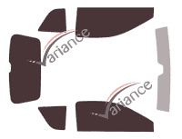 Aixam Crossline 3-door tinted film kit (since 2015) Aixam Crossline 3-door tinted film kit (since 2015)