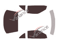 Tinted film kit Alfa Romeo GTV Coupe 2 doors (1995 - 2004) Tinted film kit Alfa Romeo GTV Coupe 2 doors (1995 - 2004)